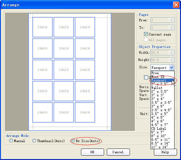 passport photo printing software